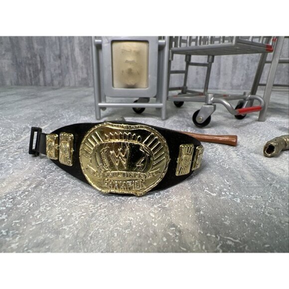 WWE WWF WCF Figure Mini Props Accesories Ladder Stereo Chairs Attitude - Picture 2 of 11